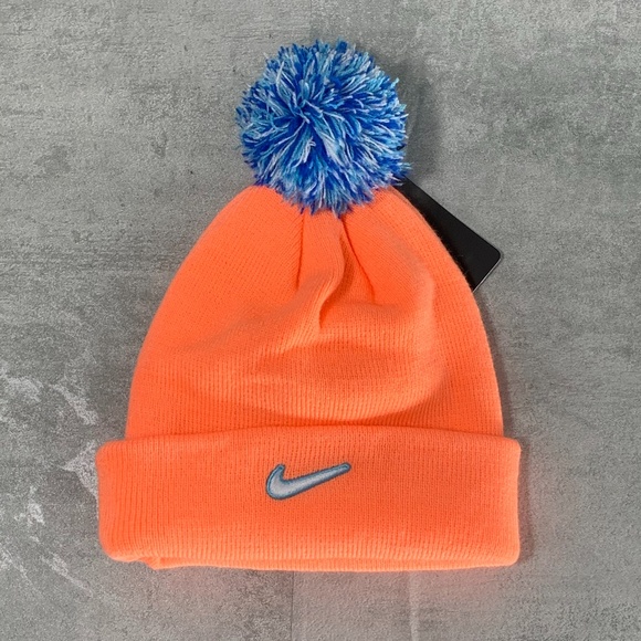 Nike Other - Nike Orange Peach Little Girls Knit Embroidered Lo